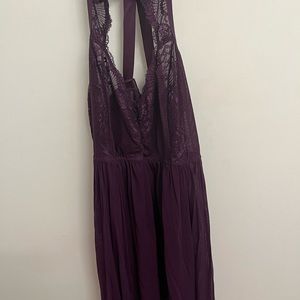 Purple lingerie dress